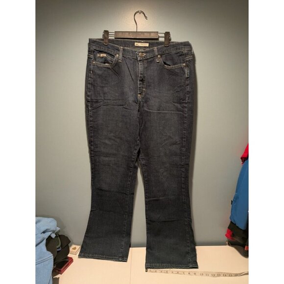 Lee Relaxed Bootcut Denim Jeans Women's 14M Dark Blue - Picture 1 of 14